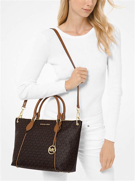 michael kors sierra large logo satchel|Michael Kors handbags.